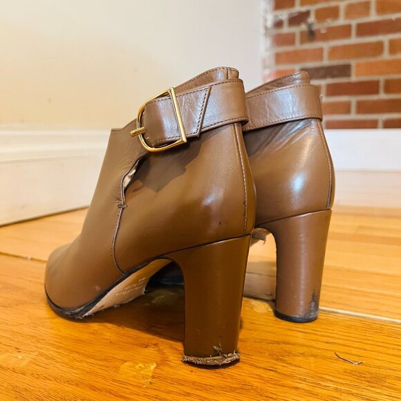 MAX MARA LEATHER BOOTIES Made in Italy EUR 39 US 8.5 - Picture 9 of 16